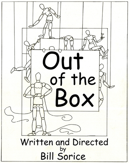 Out of the Box play poster by Fatima Sorice